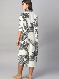 Women Cottonworld Dresses^Women's 100% Cotton Boxy Fit Dress