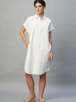 Women Cottonworld Dresses^Women's 100% Cotton Regular Fit Dress