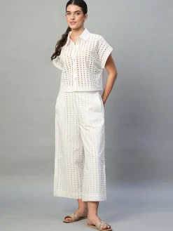 Women Cottonworld Womens Co-Ord Sets | Culottes^Women's 100% Cotton Regular Fit Culotte