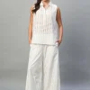 Women Cottonworld Womens Co-Ord Sets^Women's 100% Cotton Regular Fit Blouse