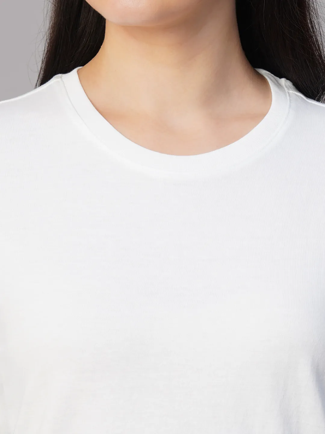Women Cottonworld Round Neck | Regular Fit^Women's 100% Cotton Regular Fit Tshirt