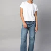 Women Cottonworld Women | Regular Fit^Women's Cotton Bamboo Elastane Regular Fit Tshirt