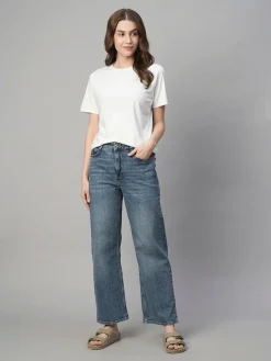 Women Cottonworld Round Neck | Regular Fit^Women's Cotton Bamboo Regular Fit Tshirt