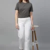 Women Cottonworld Trousers^Women's Cotton Elastane Regular Fit Pant
