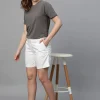 Women Cottonworld Shorts^Women's Cotton Elastane Regular Fit Shorts