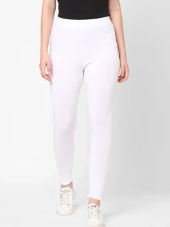 Women Cottonworld Leggings^Women's Cotton Elastane Slim Fit Knit Tights