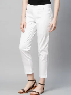 Women Cottonworld Trousers^Women's Cotton Elastane Regular Fit Pant