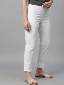 Women Cottonworld Trousers^Women's Cotton Elastane Regular Fit Pant