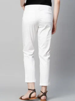 Women Cottonworld Trousers^Women's Cotton Elastane Regular Fit Pant