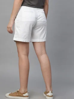 Women Cottonworld Shorts^Women's Cotton Elastane Regular Fit Shorts