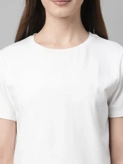 Women Cottonworld Round Neck | Regular Fit^Women's Cotton Elastane Regular Fit Tshirt