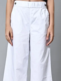 Women Cottonworld Culottes^Women's Cotton Elastane Regular Fit Culotte