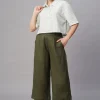 Women Cottonworld Tops & Shirts | Tops & Shirts^Women's Cotton Linen Boxy Fit Blouse