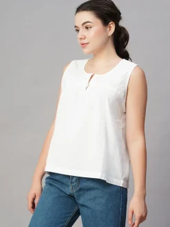 Women Cottonworld Tops & Shirts | Tops & Shirts^Women's Cotton Linen Regular Fit Blouse