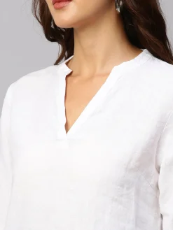 Women Cottonworld Tops & Shirts | Tops & Shirts^Women's Cotton Linen Regular Fit Blouse