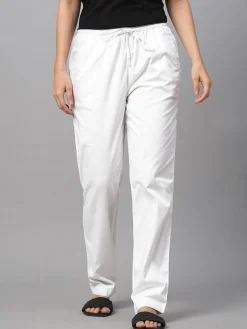 Women Cottonworld Trousers^Women's Cotton Lycra Regular Fit Pant