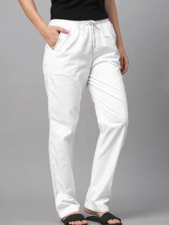 Women Cottonworld Trousers^Women's Cotton Lycra Regular Fit Pant