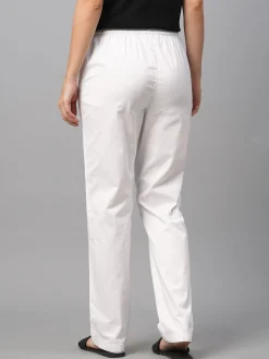 Women Cottonworld Trousers^Women's Cotton Lycra Regular Fit Pant