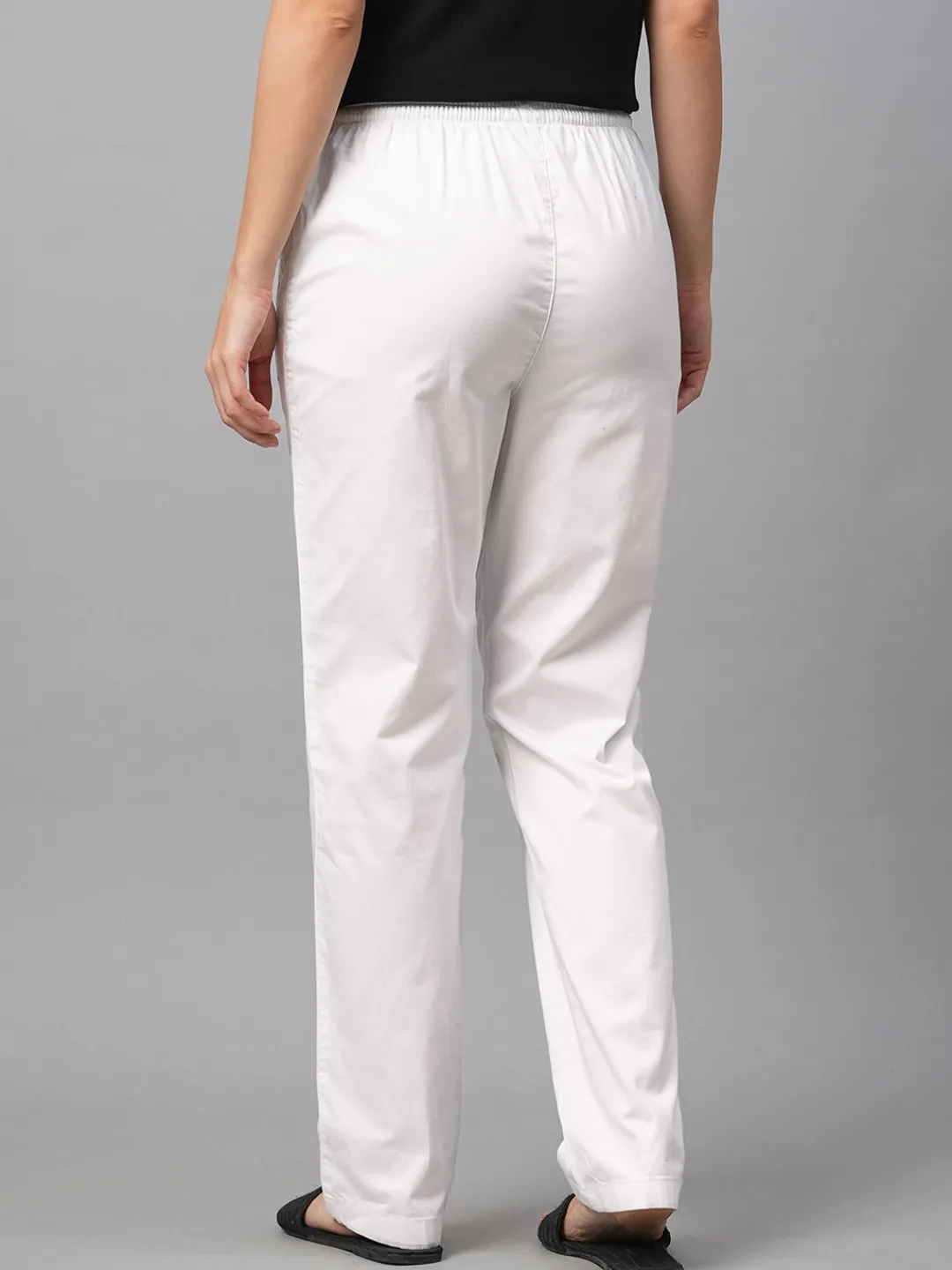 Women Cottonworld Trousers^Women's Cotton Lycra Regular Fit Pant