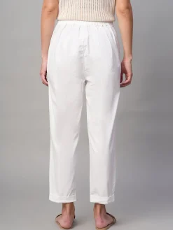 Women Cottonworld Trousers^Women's Cotton Lycra Regular Fit Pant