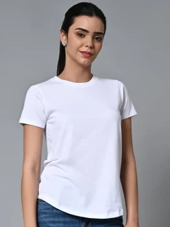 Women Cottonworld Round Neck | Regular Fit^Women's Cotton Regular Fit Tshirt