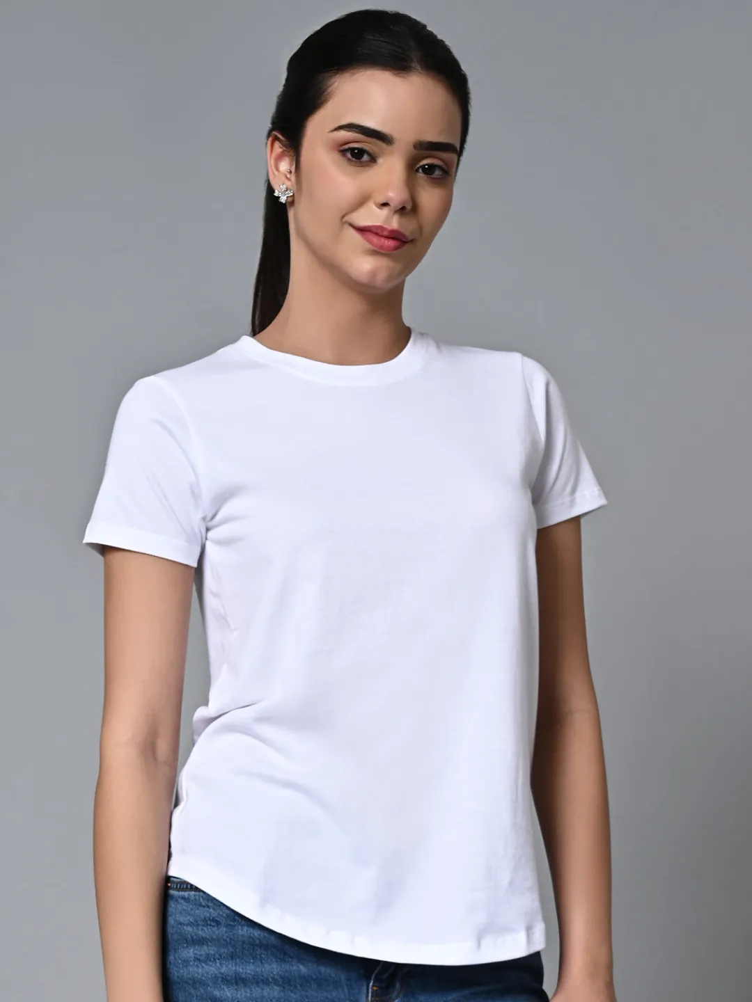 Women Cottonworld Round Neck | Regular Fit^Women's Cotton Regular Fit Tshirt