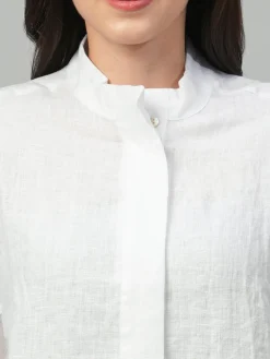 Women Cottonworld Tops & Shirts | Tops & Shirts^Women's Linen Boxy Fit Blouse