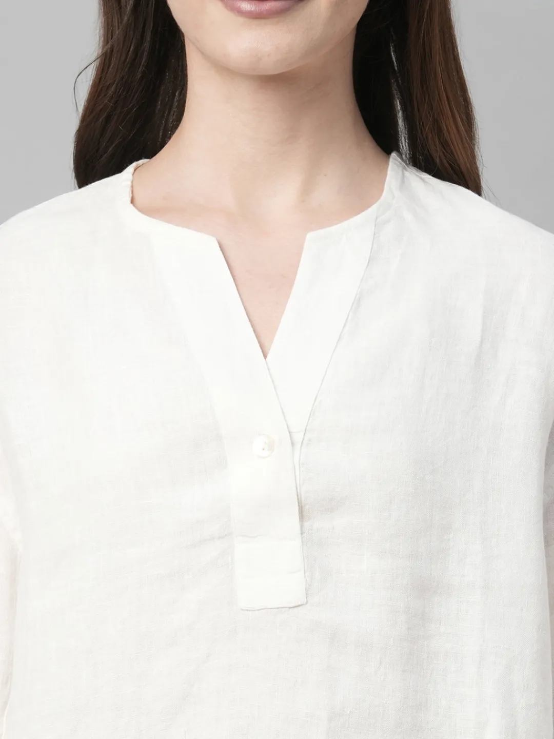 Women Cottonworld Tops & Shirts | Tops & Shirts^Women's Linen Boxy Fit Blouse