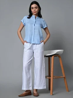 Women Cottonworld Pants | Pants^Women's Linen Cotton Regular Fit Pant