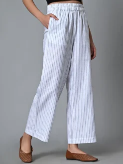 Women Cottonworld Pants | Pants^Women's Linen Cotton Regular Fit Pant