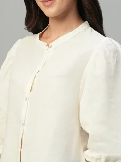 Women Cottonworld Tops & Shirts | Tops & Shirts^Women's Linen Cotton Regular Fit Blouse