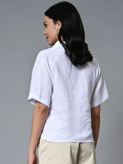 Women Cottonworld Tops & Shirts | Tops & Shirts^Women's Linen Excel Regular Fit Blouse