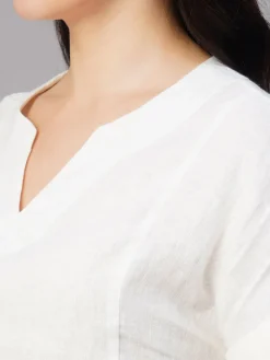 Women Cottonworld Tops & Shirts | Tops & Shirts^Women's Linen Excel Regular Fit Blouse