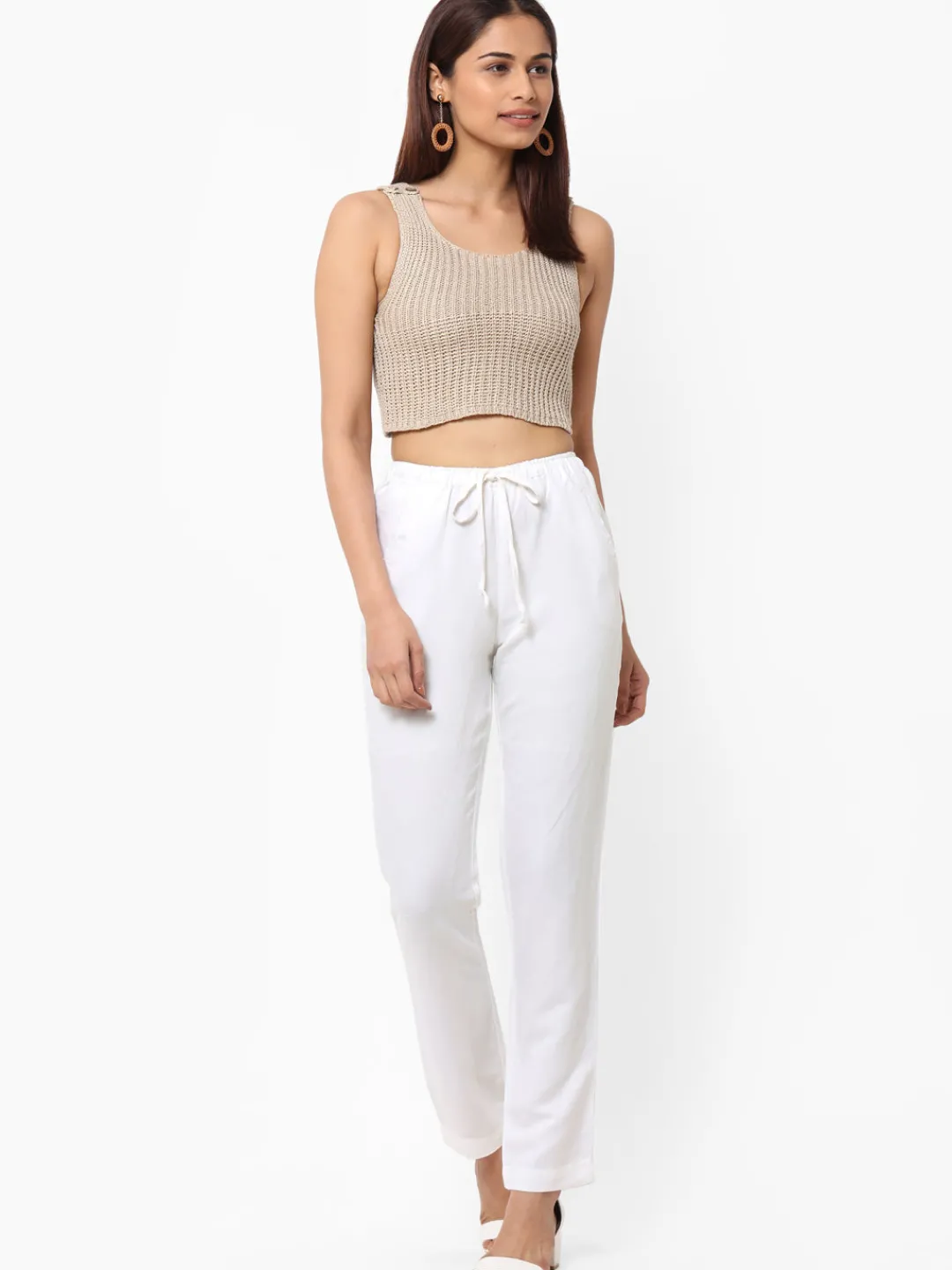 Women Cottonworld Pants | Pants^Women's Linen Regular Fit Pant
