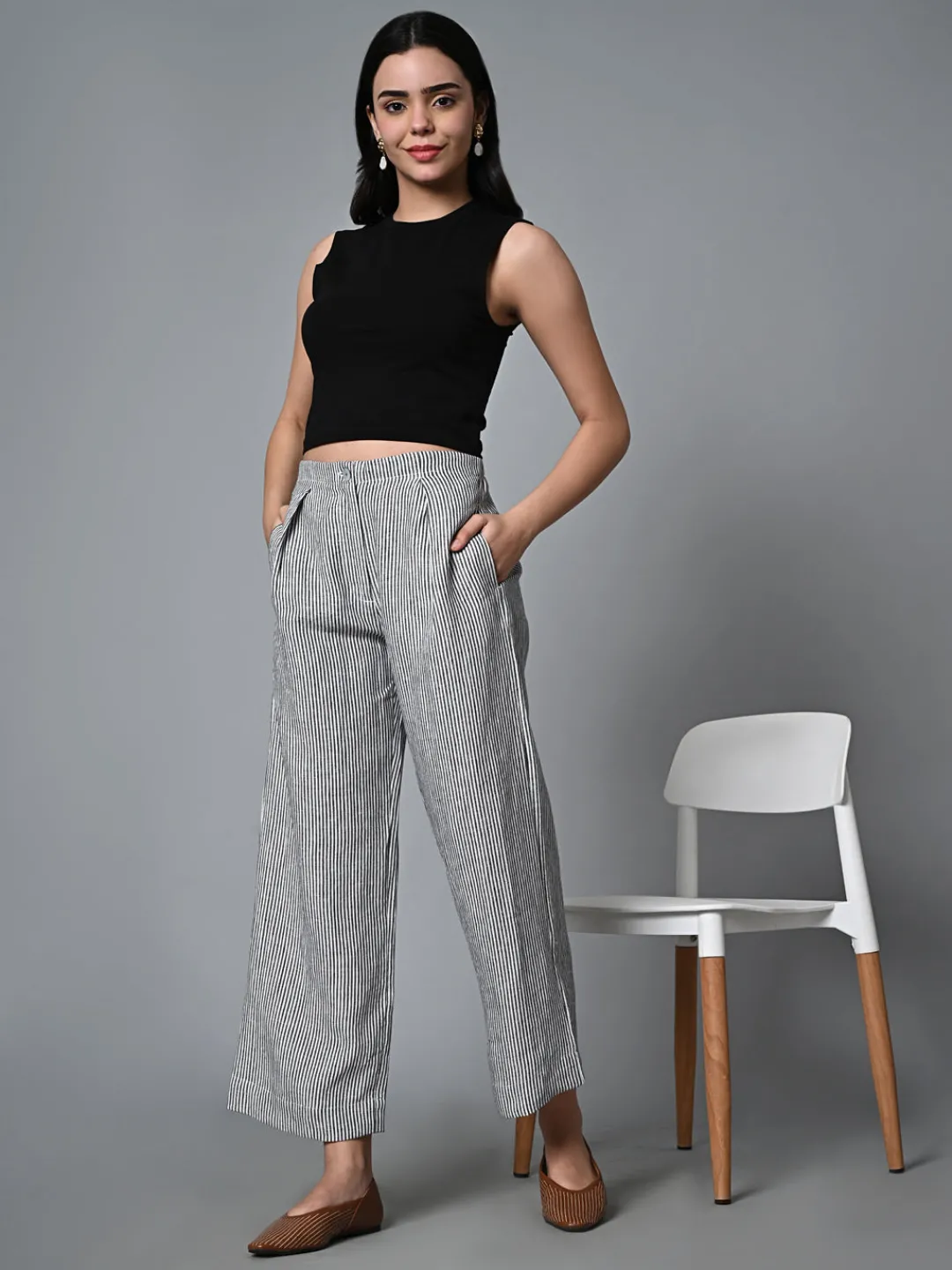Women Cottonworld Pants | Pants^Women's Linen Regular Fit Pant