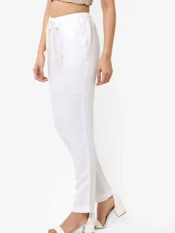 Women Cottonworld Pants | Pants^Women's Linen Regular Fit Pant