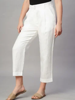 Women Cottonworld Pants | Pants^Women's Linen Regular Fit Pant