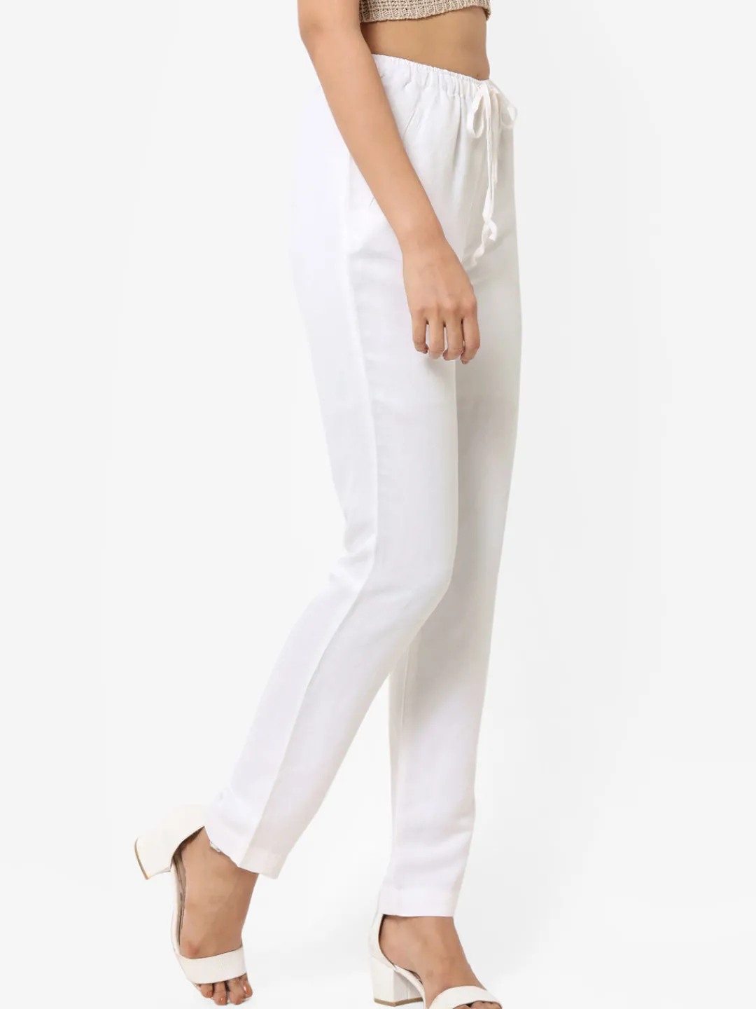 Women Cottonworld Pants | Pants^Women's Linen Regular Fit Pant