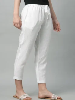 Women Cottonworld Pants | Pants^Women's Linen Regular Fit Pant