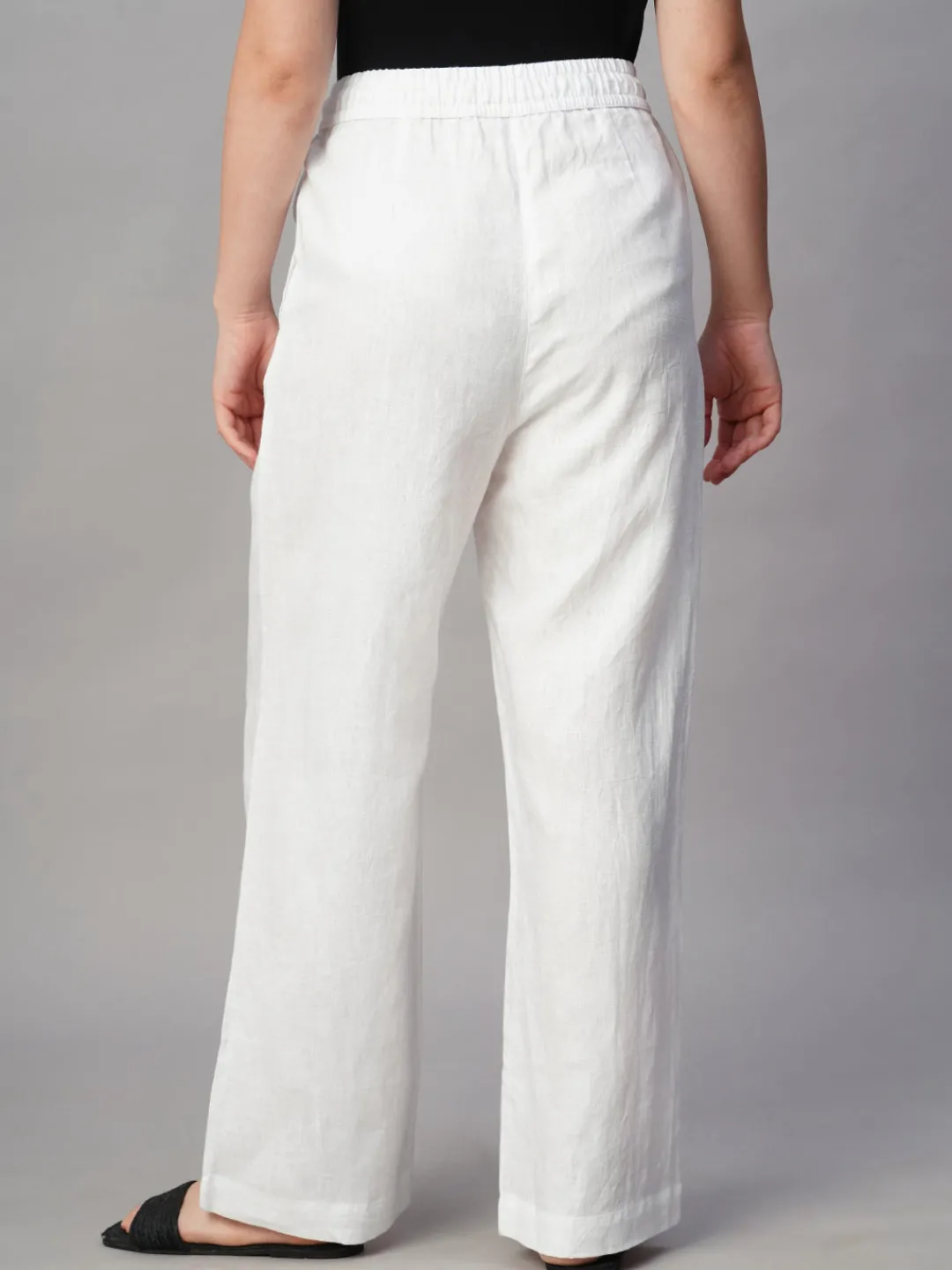 Women Cottonworld Pants | Pants^Women's Linen Regular Fit Pant