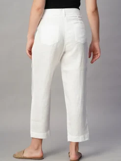 Women Cottonworld Pants | Pants^Women's Linen Regular Fit Pant