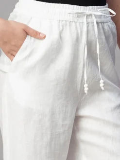 Women Cottonworld Pants | Pants^Women's Linen Regular Fit Pant