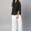 Women Cottonworld Pants | Pants^Women's Linen Viscose Regular Fit Pant