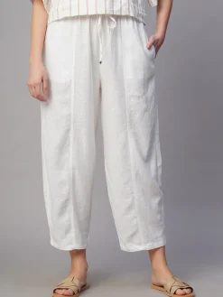 Women Cottonworld Pants | Pants^Women's Linen Viscose Regular Fit Pant