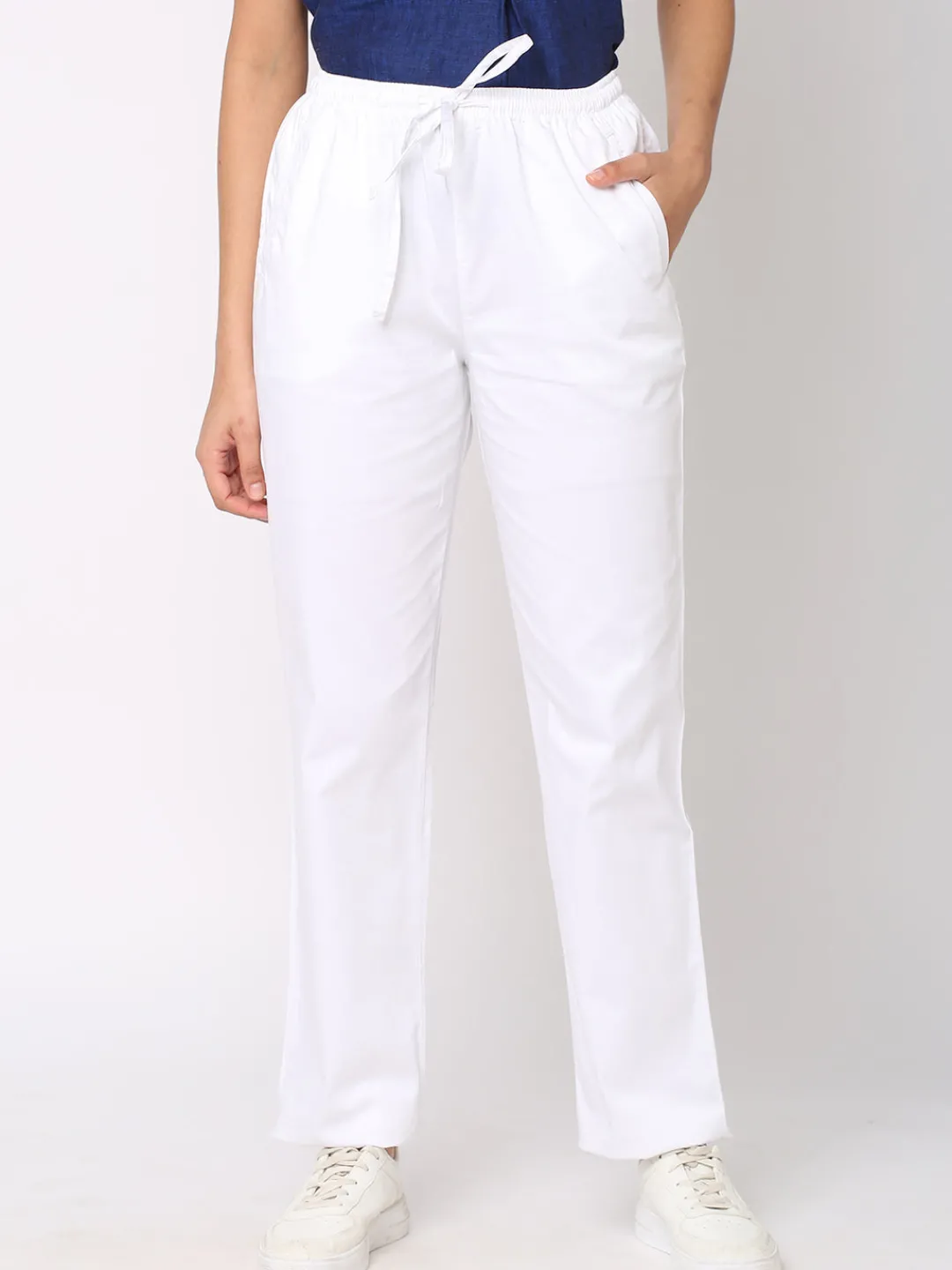 Women Cottonworld Pants | Pants^Women's Linen Viscose Regular Fit Pant