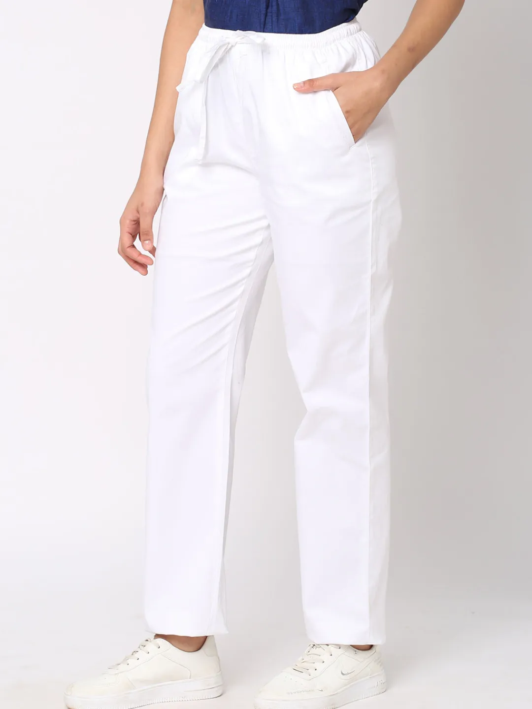 Women Cottonworld Pants | Pants^Women's Linen Viscose Regular Fit Pant
