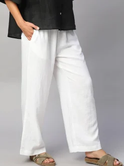 Women Cottonworld Pants | Pants^Women's Linen Viscose Regular Fit Pant