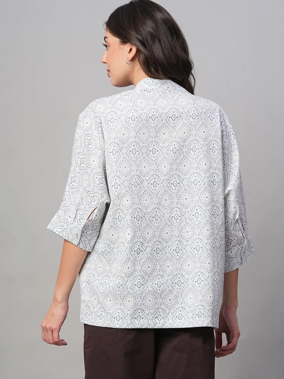 Women Cottonworld Tops & Shirts | Tops & Shirts^Women's Linen Viscose Regular Fit Blouse