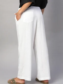 Women Cottonworld Pants | Pants^Women's Linen Viscose Regular Fit Pant