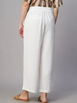 Women Cottonworld Culottes^Women's Linen Viscose Regular Fit Culotte